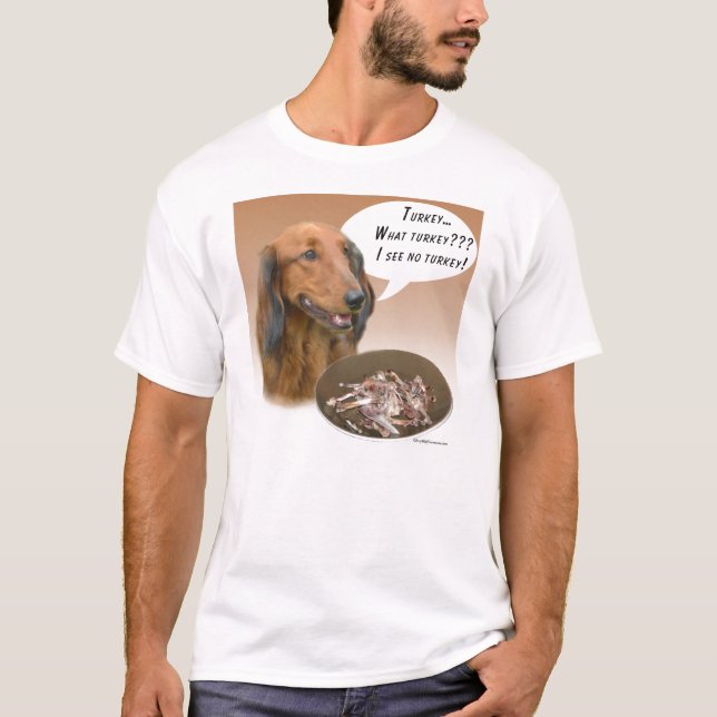Dachshund Turkey T-Shirt (Front)