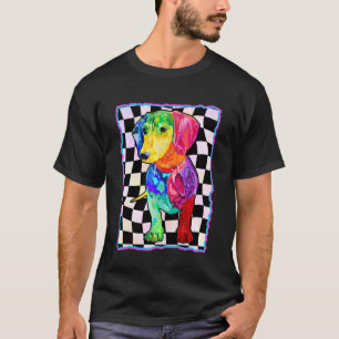 Dachshund Unisex-Adults Multicolor Animal, Funny C T-Shirt