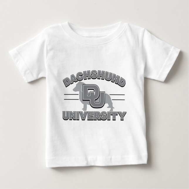 Dachshund University Baby T-Shirt (Front)