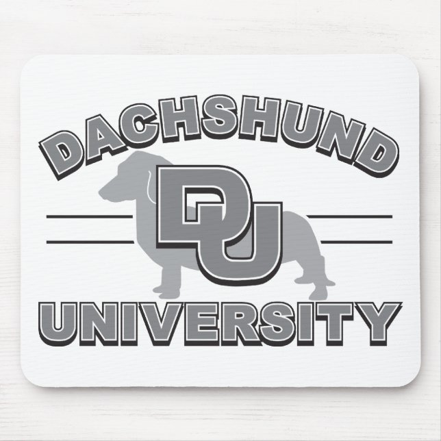 Dachshund University Mouse Pad (Front)