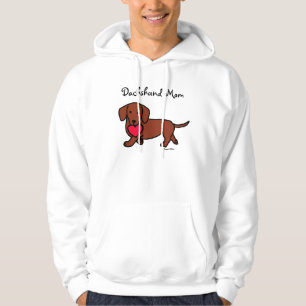 Dachshund Valentine Cartoon Hoodie