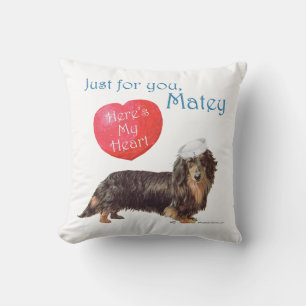Dachshund Valentine Cushion