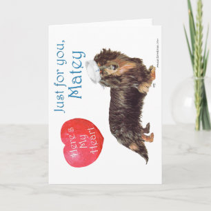 Dachshund Valentine Holiday Card