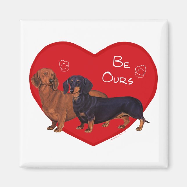 Dachshund Valentine Magnet (Front)