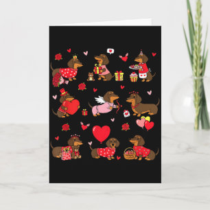 Dachshund Valentines Cute Dog Wiener Dog Love  Card