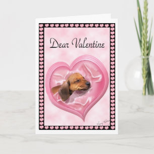 Dachshund Valentine's Day Card