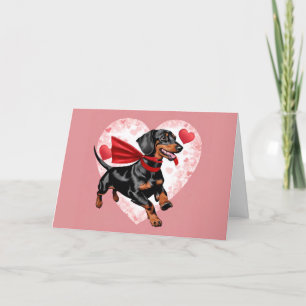 Dachshund Valentine's Day Card