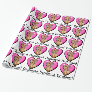 Dachshund Valentines Day Wrapping Paper