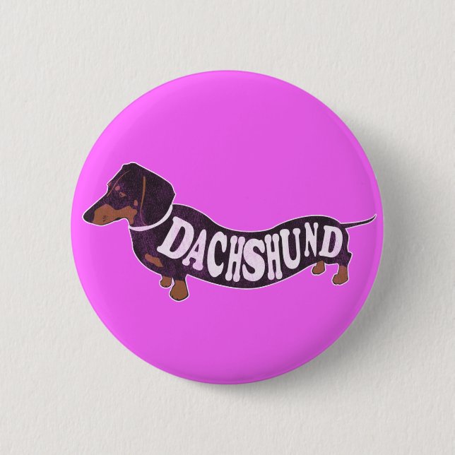 Dachshund Vintage Button (Front)