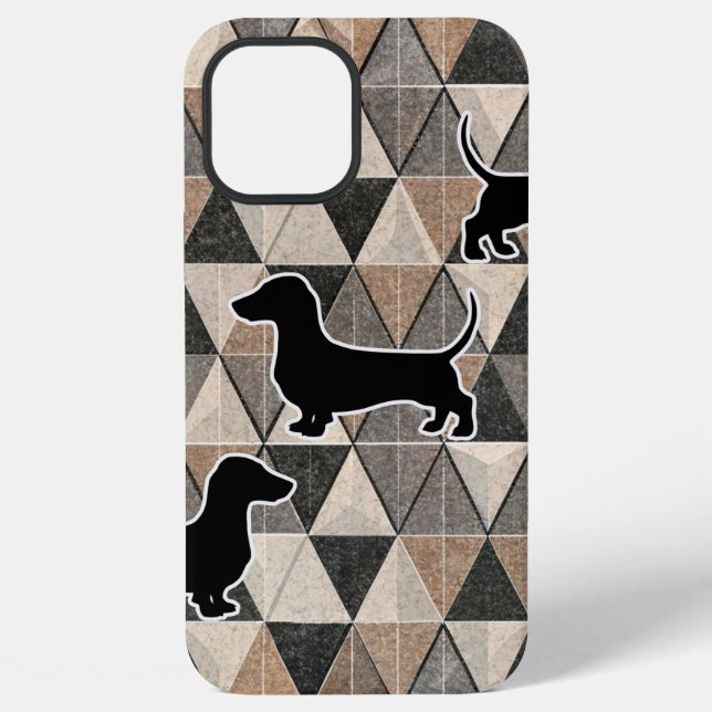 Dachshund Walking iPhone Case (Back)