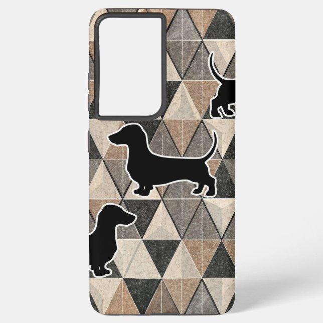 Dachshund Walking Samsung Galaxy S21 Ultra Case (Back)