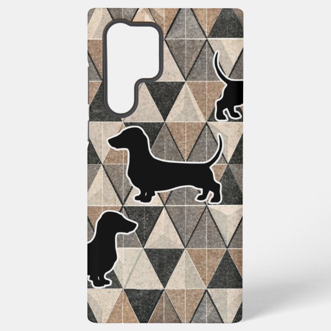 Dachshund Walking Samsung Galaxy S22 Ultra Case (Back)