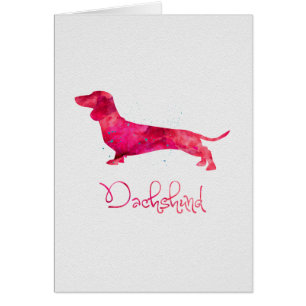 Dachshund - Watercolor Design