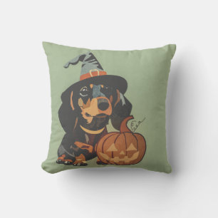 Dachshund Weenie Dog Halloween Cushion