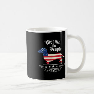 Dachshund Weenie The People Funny American Flag 4t Coffee Mug