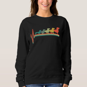 Dachshund Weenie Wiener Doxie Sausage Dog Retro He Sweatshirt