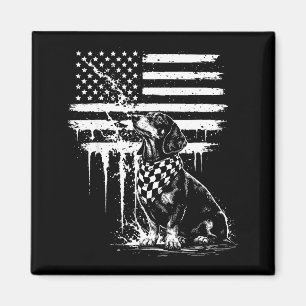 Dachshund weiner american flag 4th of july doxie magnet