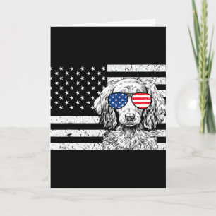 Dachshund Weiner Dog 4th Of July Us American Flag Card
