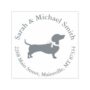 Dachshund Weiner Dog Baby Shower Gender Neutral Self-inking Stamp