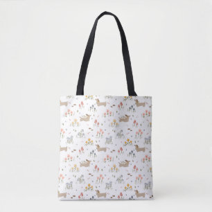 Dachshund Weiner Dog Lovers Wildflower Eco Tote Bag