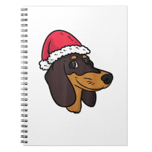 Dachshund Weiner Dog Santa Christmas  Notebook
