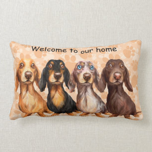 Dachshund Welcome Pillow