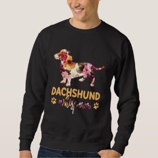 Dachshund Whisperer Flower Dog Sweatshirt