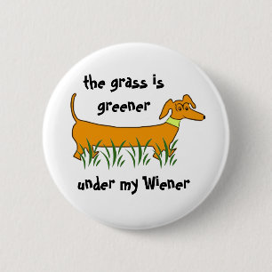 Dachshund Wiener 6 Cm Round Badge