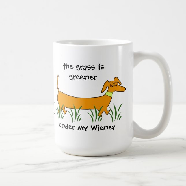Dachshund Wiener Coffee Mug (Right)