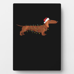 Dachshund Wiener Dog Christmas Light Essential T-S Plaque