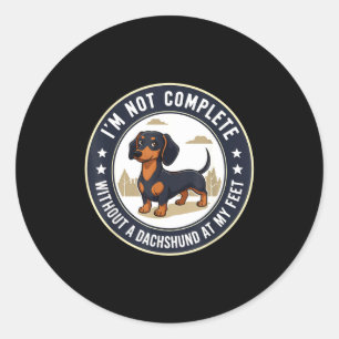 Dachshund Wiener Dog  Classic Round Sticker