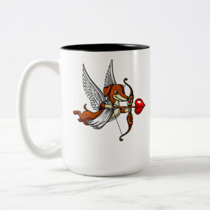 Dachshund Wiener Dog Cute Cupid Pet Two-Tone Coffee Mug