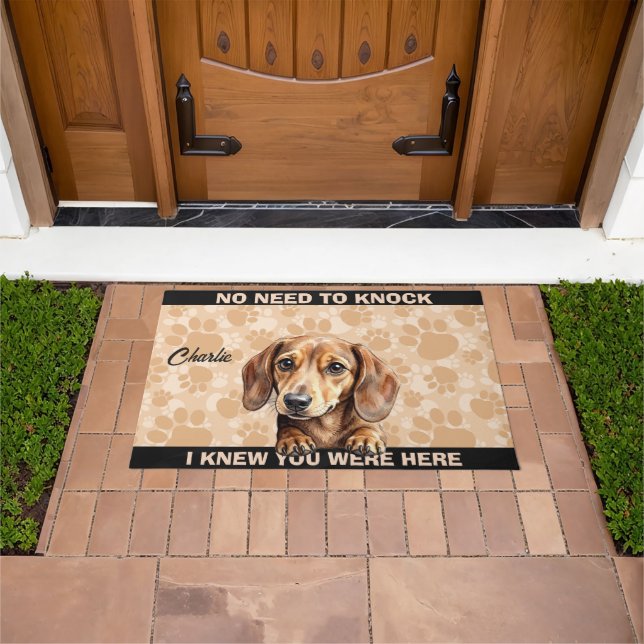 DACHSHUND WIENER DOG DOORMAT (Outdoor)