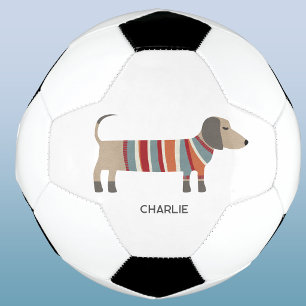 Dachshund Wiener Dog Personalised Soccer Ball