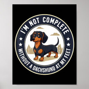Dachshund Wiener Dog Poster