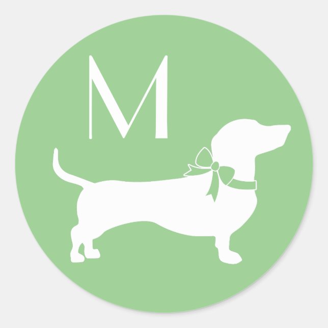 Dachshund Wiener Dog Puppy Classic Round Sticker (Front)