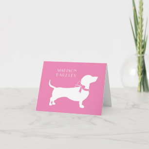 Dachshund Wiener Dog Puppy Note Card
