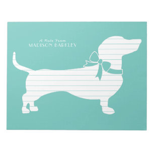Dachshund Wiener Dog Puppy Notepad
