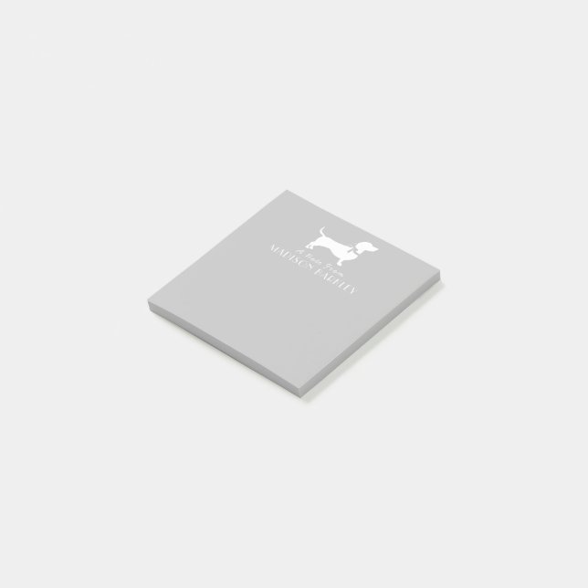 Dachshund Wiener Dog Puppy Post-it Notes (Angled)