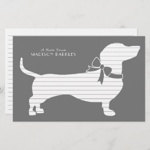 Dachshund Wiener Dog Puppy Stationery