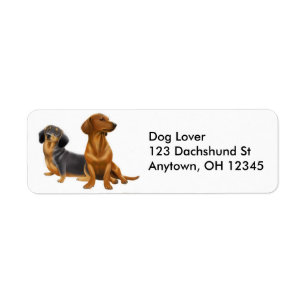 Dachshund Wiener Dogs Label Return Address Label