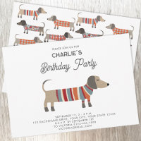 Dachshund Wiener Sausage Dog Birthday Party