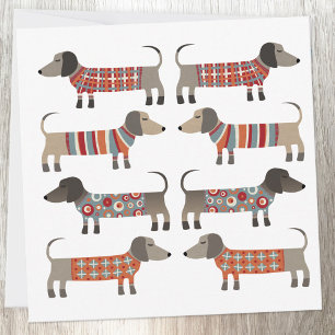 Dachshund Wiener Sausage Dog Card