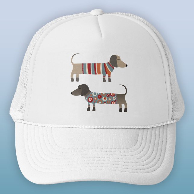 Dachshund Wiener Sausage Dog Trucker Hat (Dachshund Wiener Sausage Dog trucker hat)