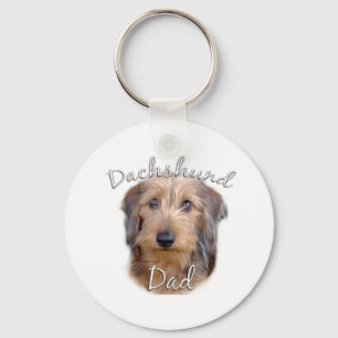 Dachshund (wirehaired) Dad 2 Key Ring