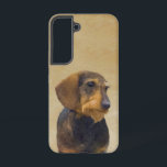 Dachshund (Wirehaired) Painting Original Dog Art Samsung Galaxy Case<br><div class="desc">Wirehaired Dachshund dog portrait,  original painting.   We specialise in cute and funny original art. Buy this for yourself or as a great gift for your Dachshund loving friends. Be creative - click on CUSTOMIZE to add/remove/change text,  resize the picture,  change colours or anything else the customisation tool will allow!</div>