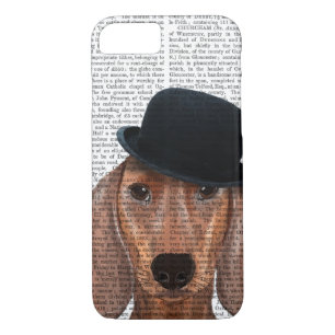 Dachshund with Black Bowler Hat iPhone 8/7 Case