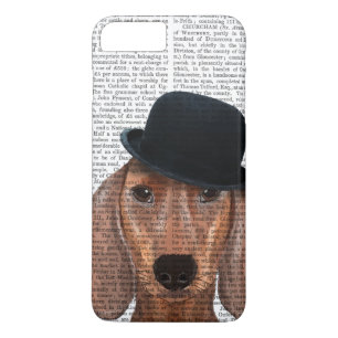 Dachshund with Black Bowler Hat iPhone 8 Plus/7 Plus Case