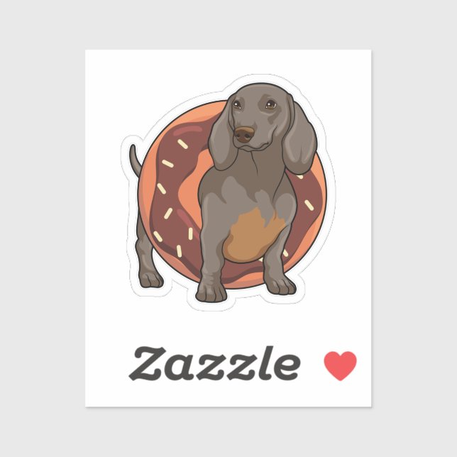Dachshund with Donut (Sheet)