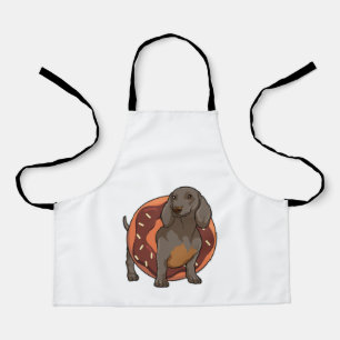 Dachshund with Doughnut Apron